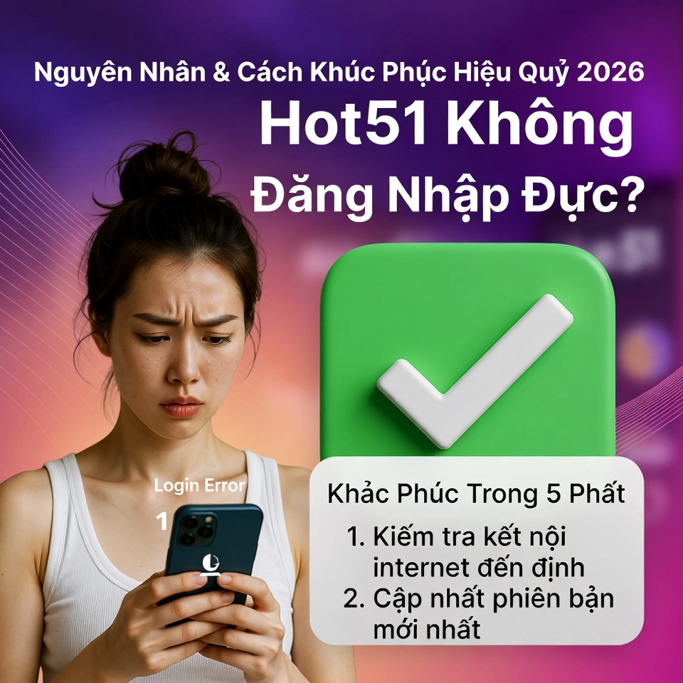 Hot51 Không Thể Login - Cách Khắc Phục Nhanh Trong 5 Phút